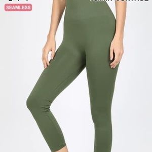 Tummy Control Leggings Olive